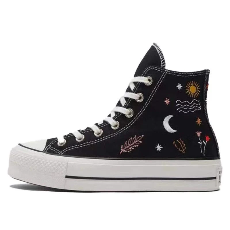 thumbnail image 1 of Converse Chuck Taylor All $tar Zapatos de lona de corte alto cómodos, versátiles, antideslizantes y resistentes al desgaste para mujer, zapatos casuales, 1 of 4