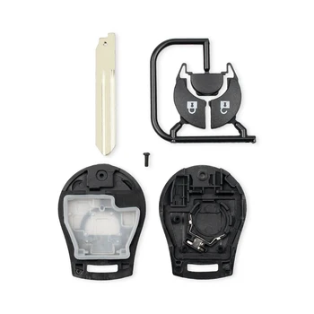 Chiave telecomando per Nissan Sylphy Cube Juke Rogue Micra Qashqai Altima Maxima Sentra Versa 2/3/4 pulsanti - KEYYOU Car Key Case Key Shell per Nissan Sylphy Cube Juke Rogue Micra Qashqai Altima