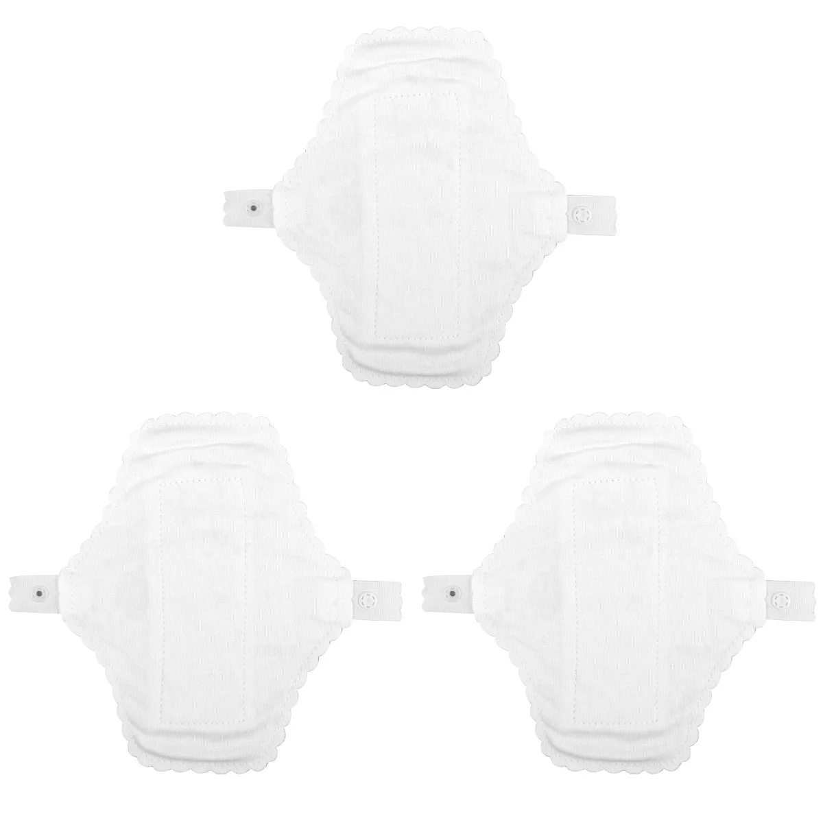 

3 Pcs Leakproof Menstrual Cloth Sanitary Napkin Women's Womens Panties Cotton Washable