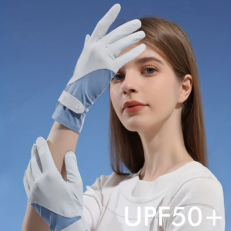 Sunscreen Gloves Ladies Fishing Outdoor Driving Cycling Fitness Touch Screen Cool Flip Quick Dry Breathable