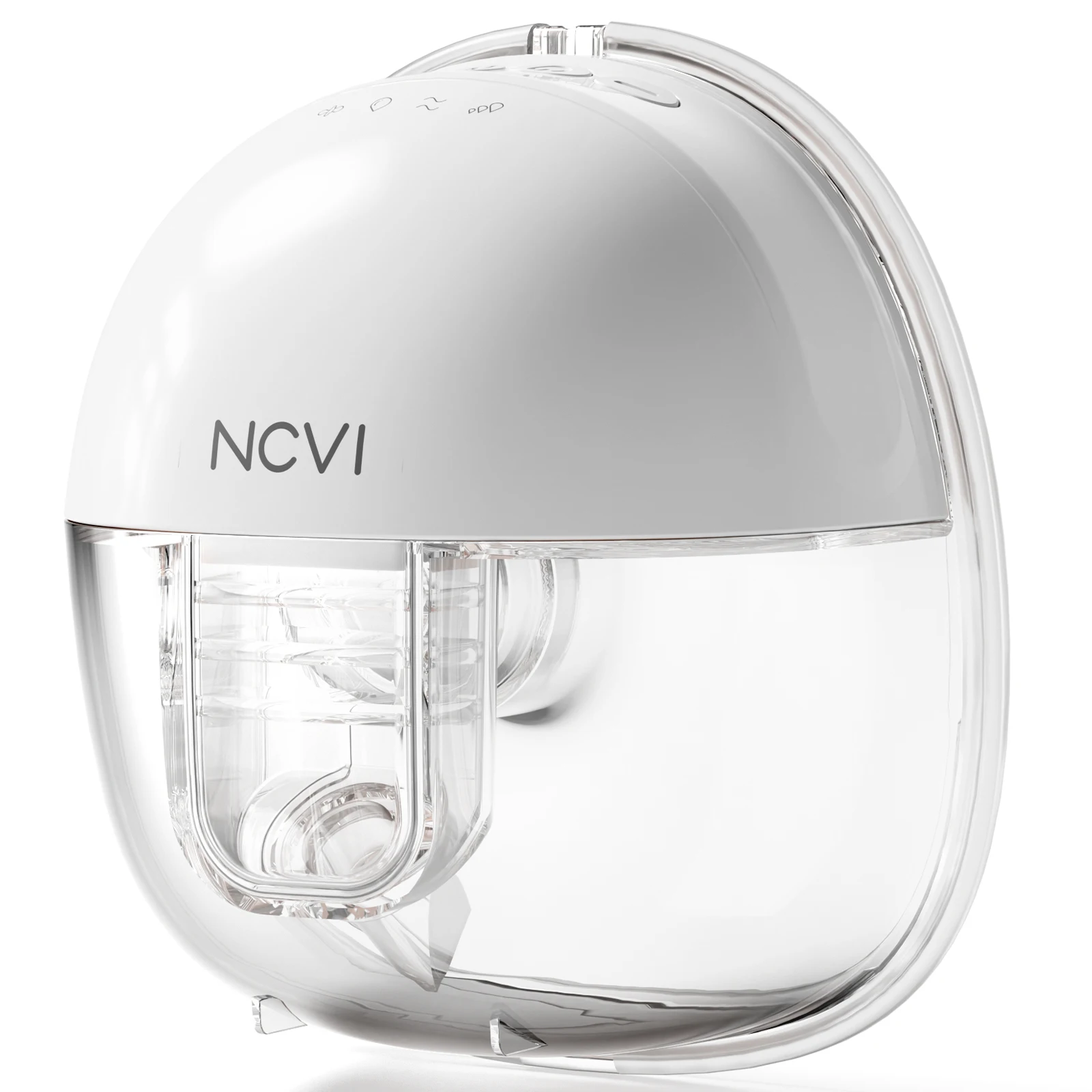NCVI Wearable Breast Pump Electric Hands Free Breast Pump with 4 Modes & 9 Levels 21/24mm Flange Painless Low Noise