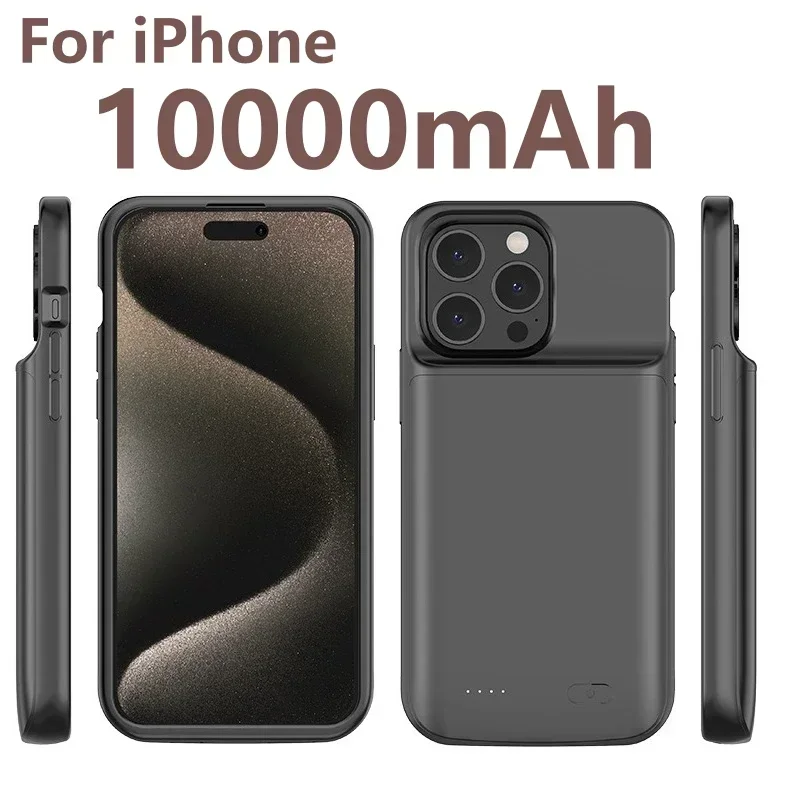 10000Mah Battery Charger Case Power Bank for iPhone 14 Plus 15 Pro 12 Pro Max 11 X XS XR XS Max 6 6S 7 8 Plus power bank