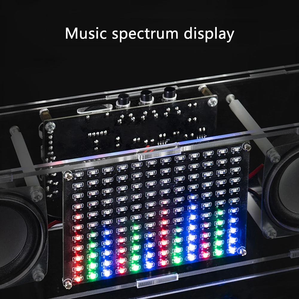 LED music spectrum rhythm light Bluetooth speaker DIY electronic kit LED Spectrum Electronic Soldering Project Electronic Kit 5
