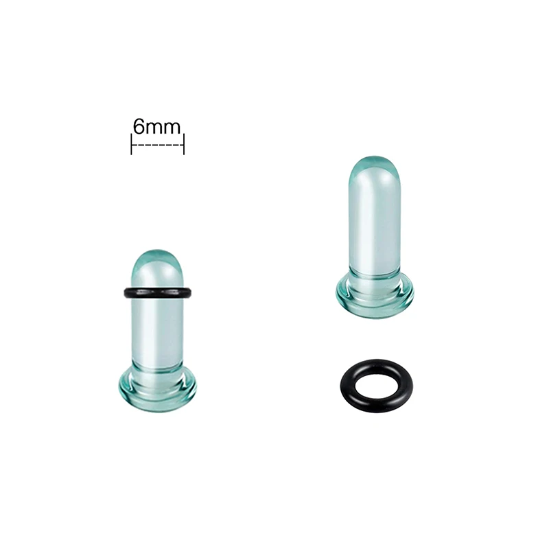 2 stücke Glas Ohr Messgeräte Stretching Kit Short Taper Expander 1,6-16mm Stretching Ohr Tunnel Und Plugs körper Piercing Schmuck – Detail 24