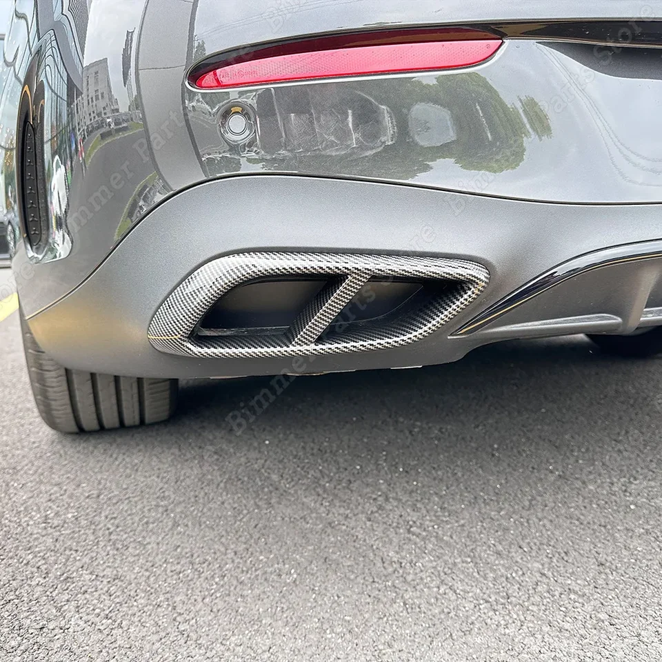 Cubre Escape Cromado Para Mercedes Clase E W214 (2024+) - Plateado, Fácil Instalación