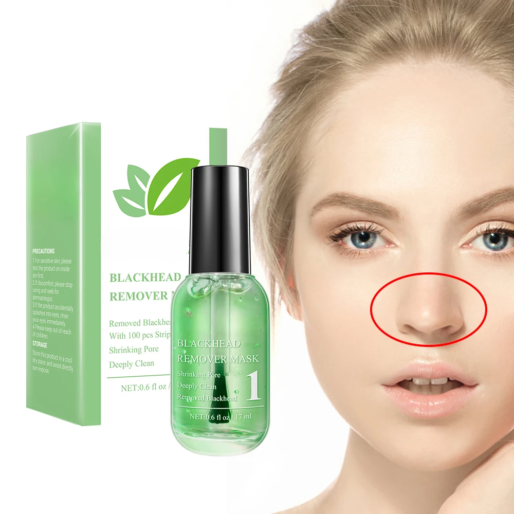 17ml Beauty Skin Care Blackhead Remover Mask Serum Deep Cleaning Shrink Pores Purifying Acne Treatment Essence Smooth
