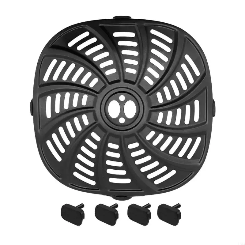 R53A Square Air Fryers Pad Metal Liners Nonstick Cooking Accessory Air Fryers Grilling Plate Suitable for GAF716
