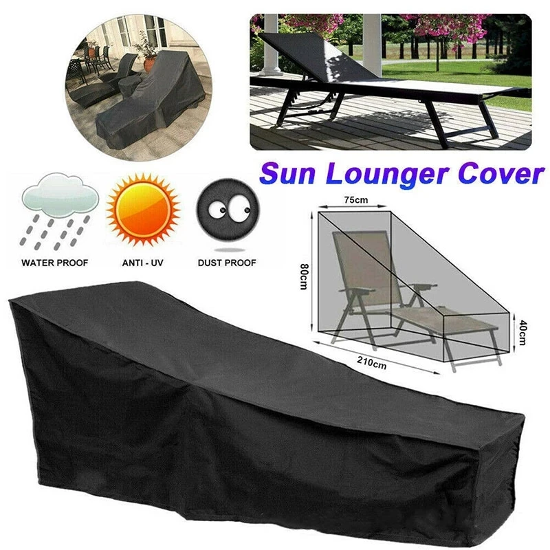 

Waterproof Chairs Cover Garden Furniture Fold Chair Sofa Cover 210D Heavy Duty Oxford Cloth High Temperature Beach Sunbed Cover