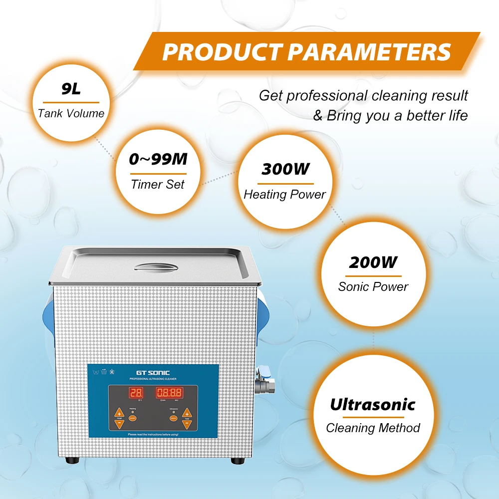 GTSONIC Ultrasonic Cleaner - 2L to 27L Digital Ultrasound Bath with Big Sale Price Description Image.This Product Can Be Found With The Tag Names Digital ultrasonic cleaner 6l, Ultrasonic cleaning machine 3l, Ultrasonic cleaning machine 6l