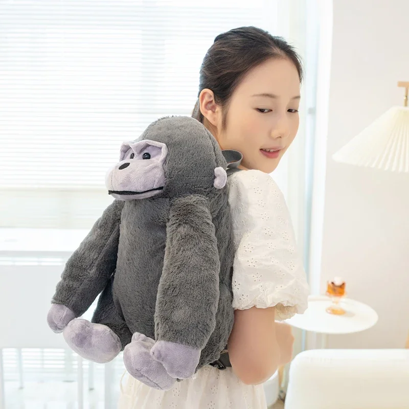 Extra Soft Gorilla Backpack Large Capacity Durable Bag School Travel Hiking Water-Resistant Anti-Slip Straps Machine Washable