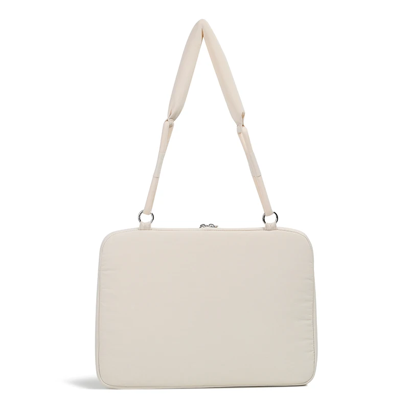 Ultra-Thin Shockproof Laptop Sleeve and Shoulder Bag in Puffy Design