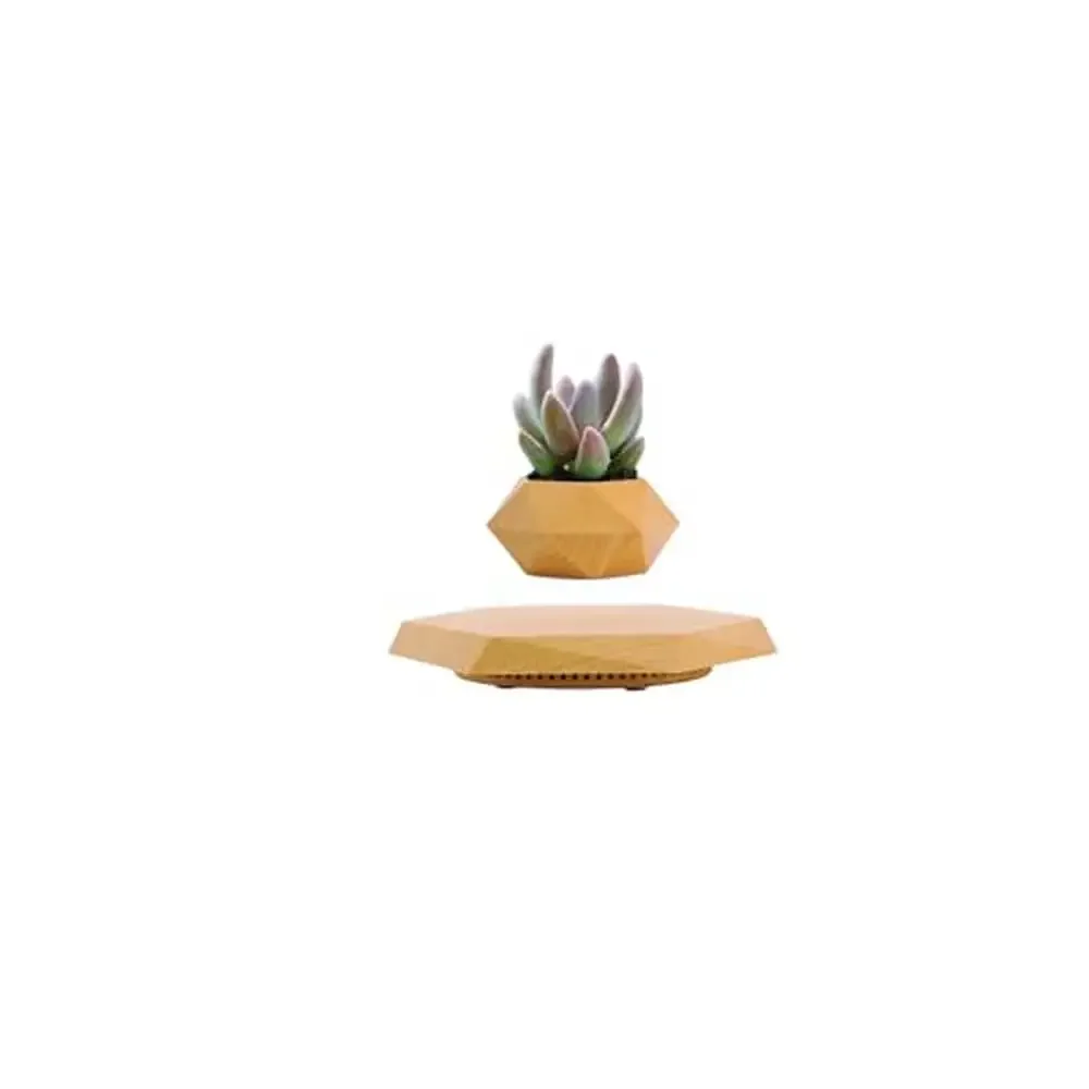 Levitating Magnetic Suspension Flower Pot Rotating Planters Creative Gift Home Office Decor Floating Plant Pot Floors Clearing