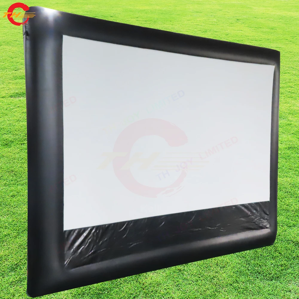 

100 Inch Inflatable Projector Screen Outdoor White Inflatable Movie Cinema Screens for Backyard Wedding Party