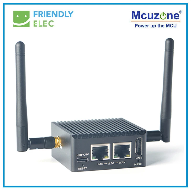 NanoPi R5C Rockchip RK3568B2, 4GB RAM, 32GB eMMC  2.5G ̴ Ʈ, M.2 WiFi   (ɼ), RTL8822CE