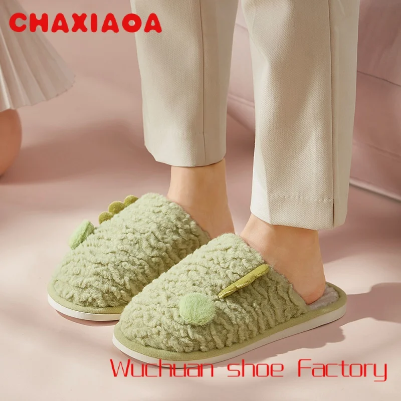 

Manufacturer Indoor Lovely Plush Texture Cotton Slippers Lovers Home Bedroom Floor Slippers For Women