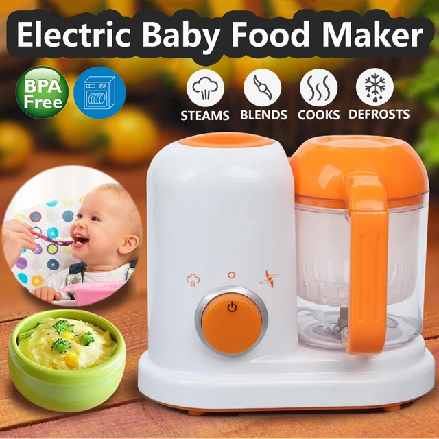 Electric Baby Food Maker Processor Toddler Blender Safe Healthy Steamer  Processor BPA Free