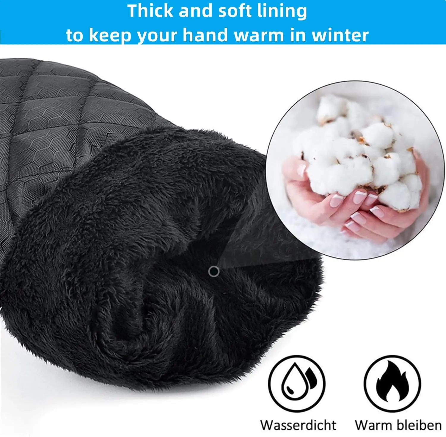 Thicken Car Windshield Ice Scraper Mitt Retractable Waterproof Snow Shovel Brush Warm Gloves Scratch-Free Snow Removal Tool windshield shovel snow shovel car snow brush snow ice scraper