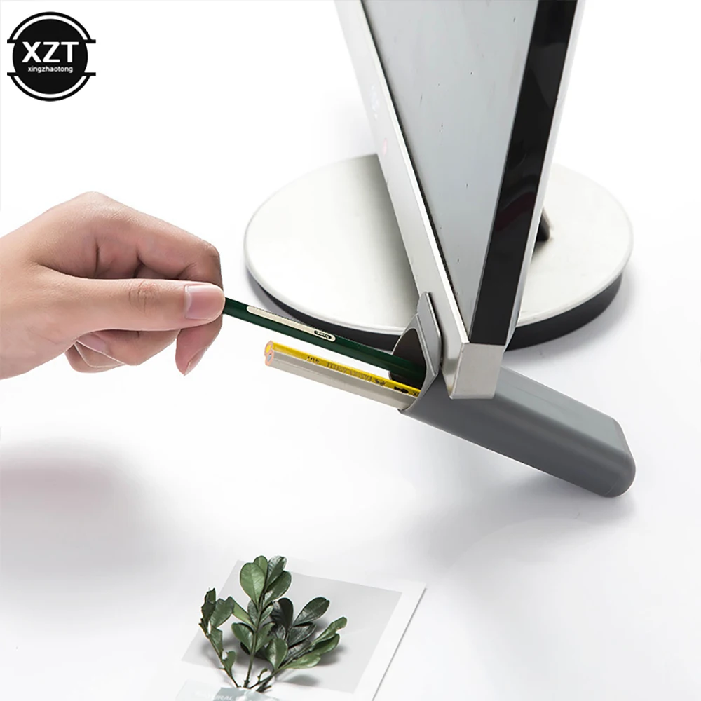 Computer Monitor Pocket Pencil Holder Multi-functional Desktop Storage Box School Stationery Office Decoration Container