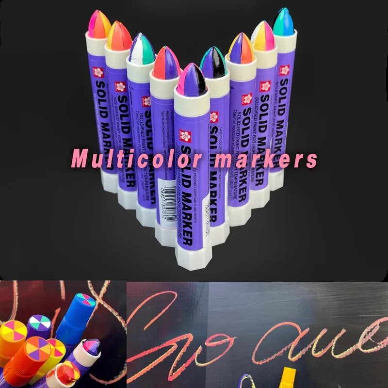 Color Mix Solid Paint Stick 8Color Handmade Wall Graffiti Waterproof Tasteless Creative Signature Pen Art Painting Crayons oil pastels,artist pastel sticks