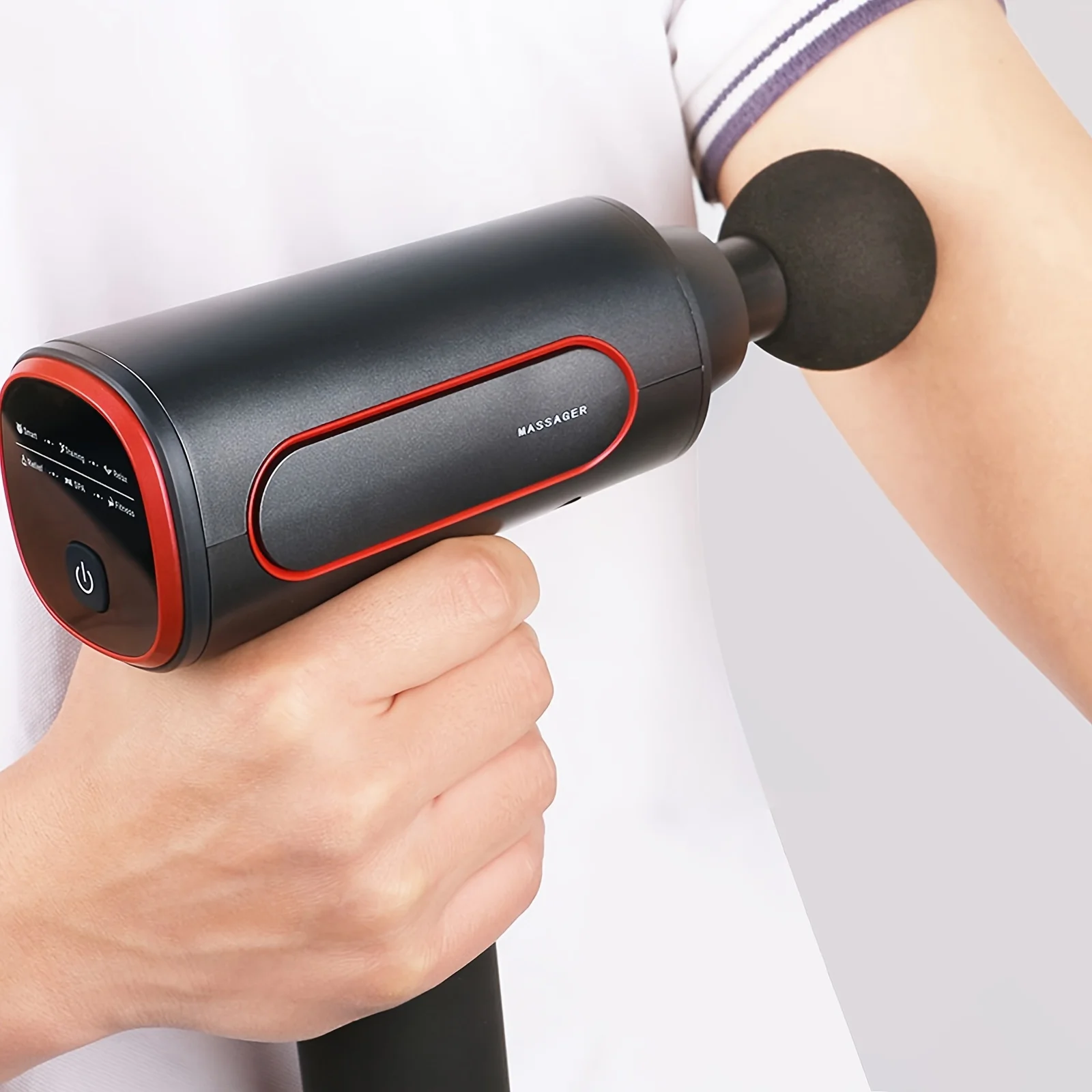 

Massage gun deep tissue, portable impact muscle massage gun with C-type cable