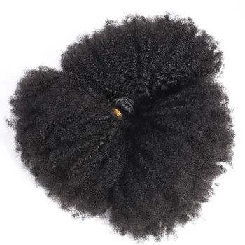 Raw Indian  Human Hair Weave Bundles 1/3/4 Bundles Deal Afro Kinky Curly Bundles Natural /Jet Black Remy Wavy Hair Extensions 1