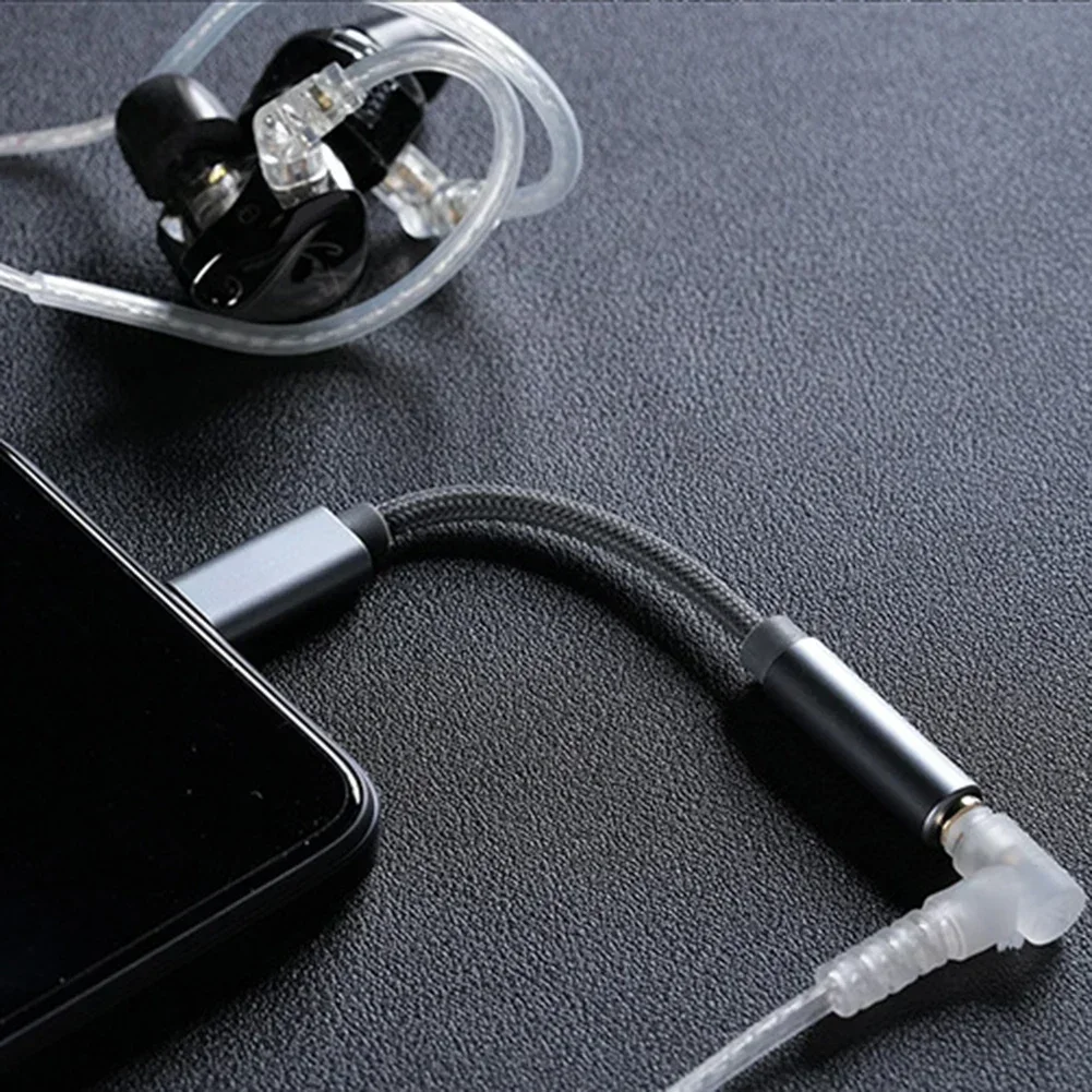 For KZ AM01 Type-C To 3.5mm Audio Adapter DAC IC Dual Chip Earphone Audio Cable High-Quality Adapter dac cables,earphone cable dac