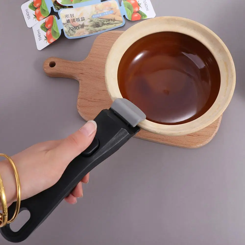 Cookware Anti-Scalding Removable Pot Handle Universal Portable Detachable Frying Pan Handle Ergonomic Pot Replacement Clip Dish detachable pot handle pot clip