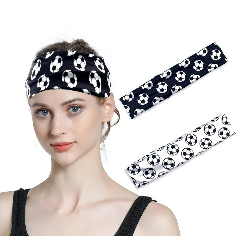 

Softball Football Sweatbands Elastic Sport Safety Sweat Headbands Women Men Headwraps Bandages Gym Fitness Yoga Hair Turban
