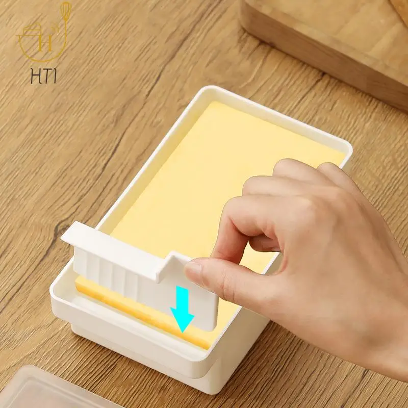 Butter Dish With Cover Butter Fresh-keeping Box With Cutter Slicer Countertop Box For Refrigerator Storage Home butter storage box