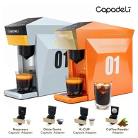 Capsule Coffee Machine 4in1 Compatible with Nes*/DG/Coffee Ground/K Cup Capsule Pods 19bar Espresso Coffee Maker 1