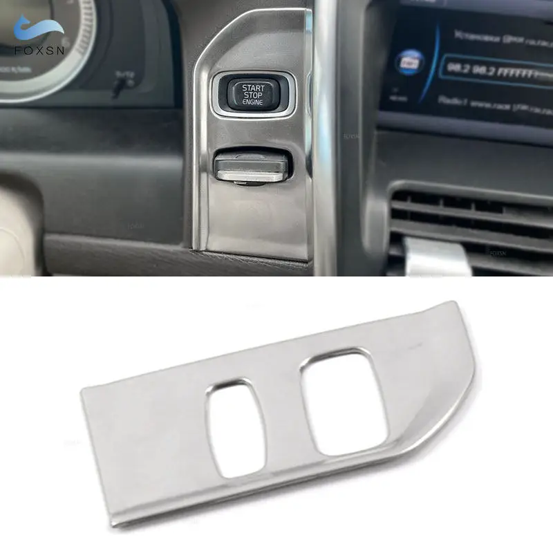 

Только для Volvo XC60 2012 2013 2014 2015 2016 2017 LHD Автомобильный внутренний выключатель зажигания, отверстие для отверстия для корпуса, защитная отделка