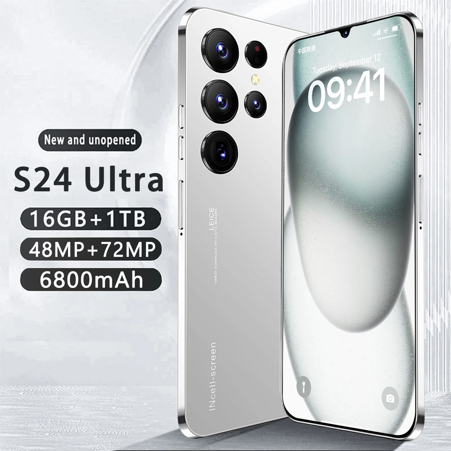 Android Smartphone smartphone Qualcomm 888 Global version original S24 Ultra 16G+1TB 7000mAh 48+72MP dual SIM dual standby 5G phone Android13 phone