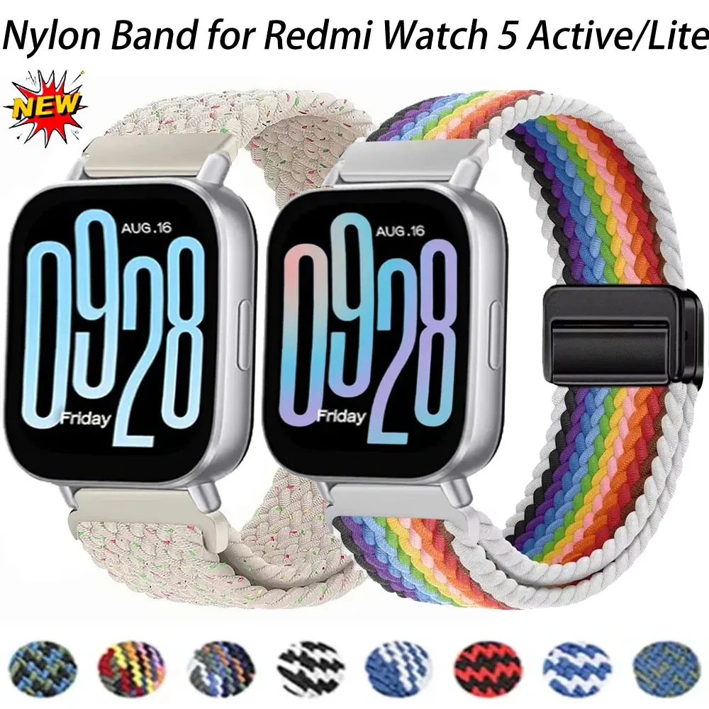Braided Magnetic Nylon Watchband Bracelet - Universal Fit, Stylish Wristband Accessories