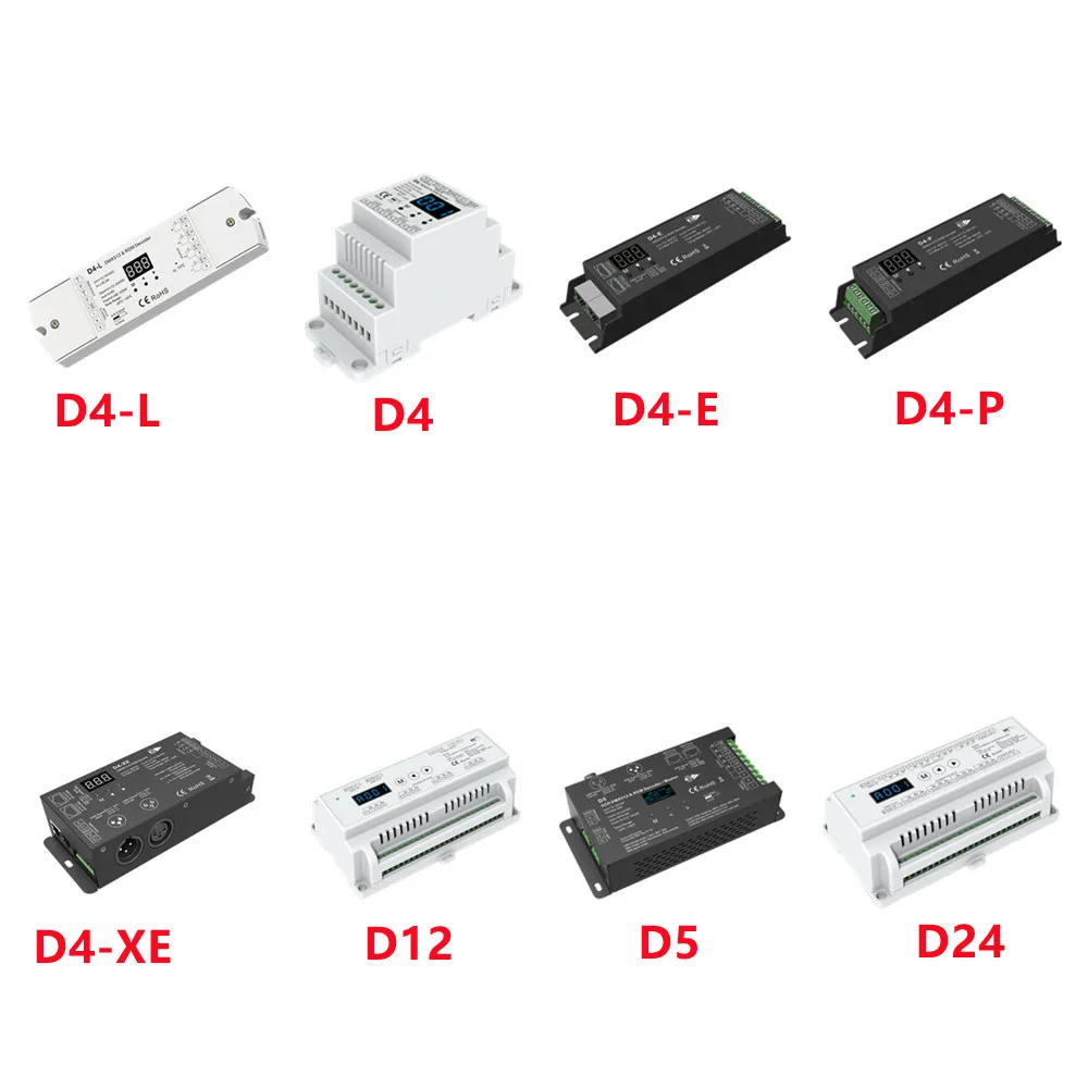 

CV digital DMX512 RDM Decoder tube display /OLED screen key or 10-pin DIP switch, or remotely via DMX512/RDM console