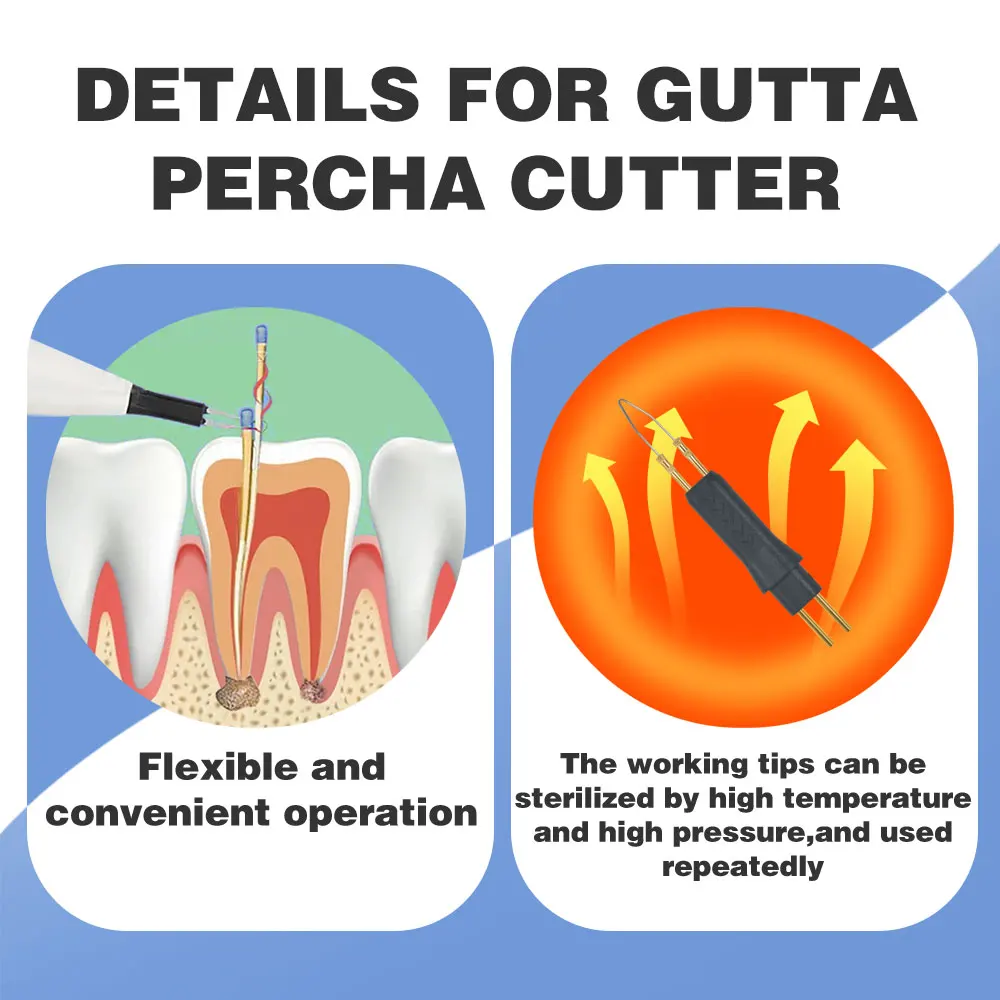 4 Punte Taglierina Endodontica Per Guttaperca Riscaldata – Strumenti Dentali Per Denti