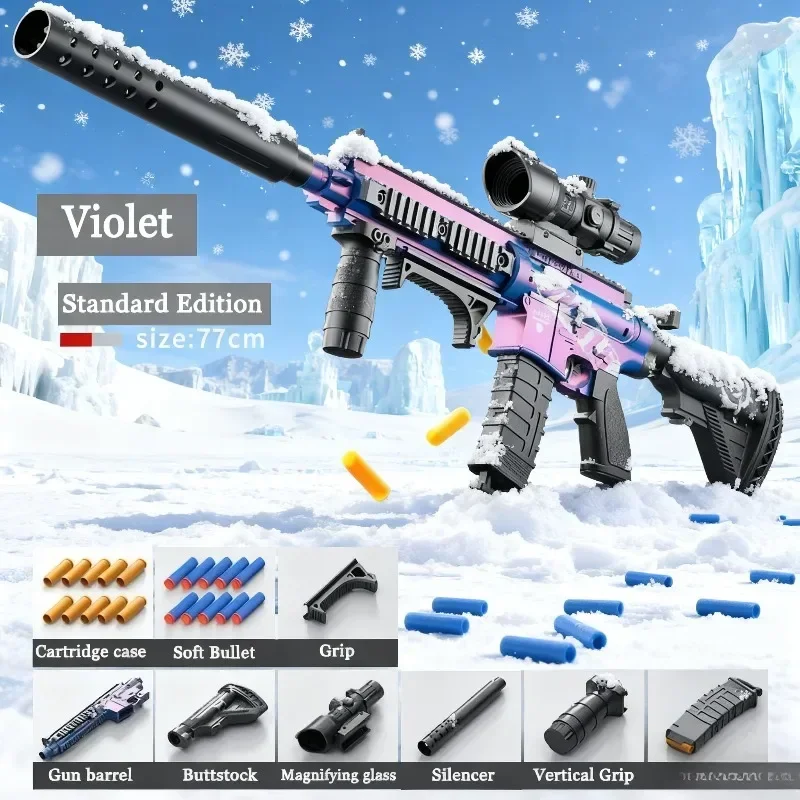 NEW M416 Soft Bullet Gun Toy Gun Can Be Fired Manually Loaded Assault ...