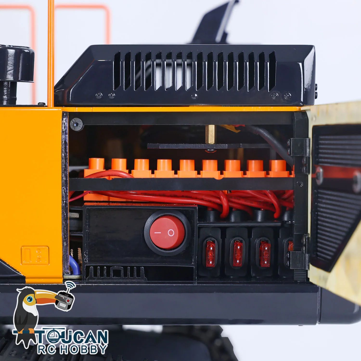 In Stock EC380 RC Hydraulic Excavator 1/14 Remote Control Metal Digger Construction Vehicles 5-way Reversing Valves Lights Toys 6