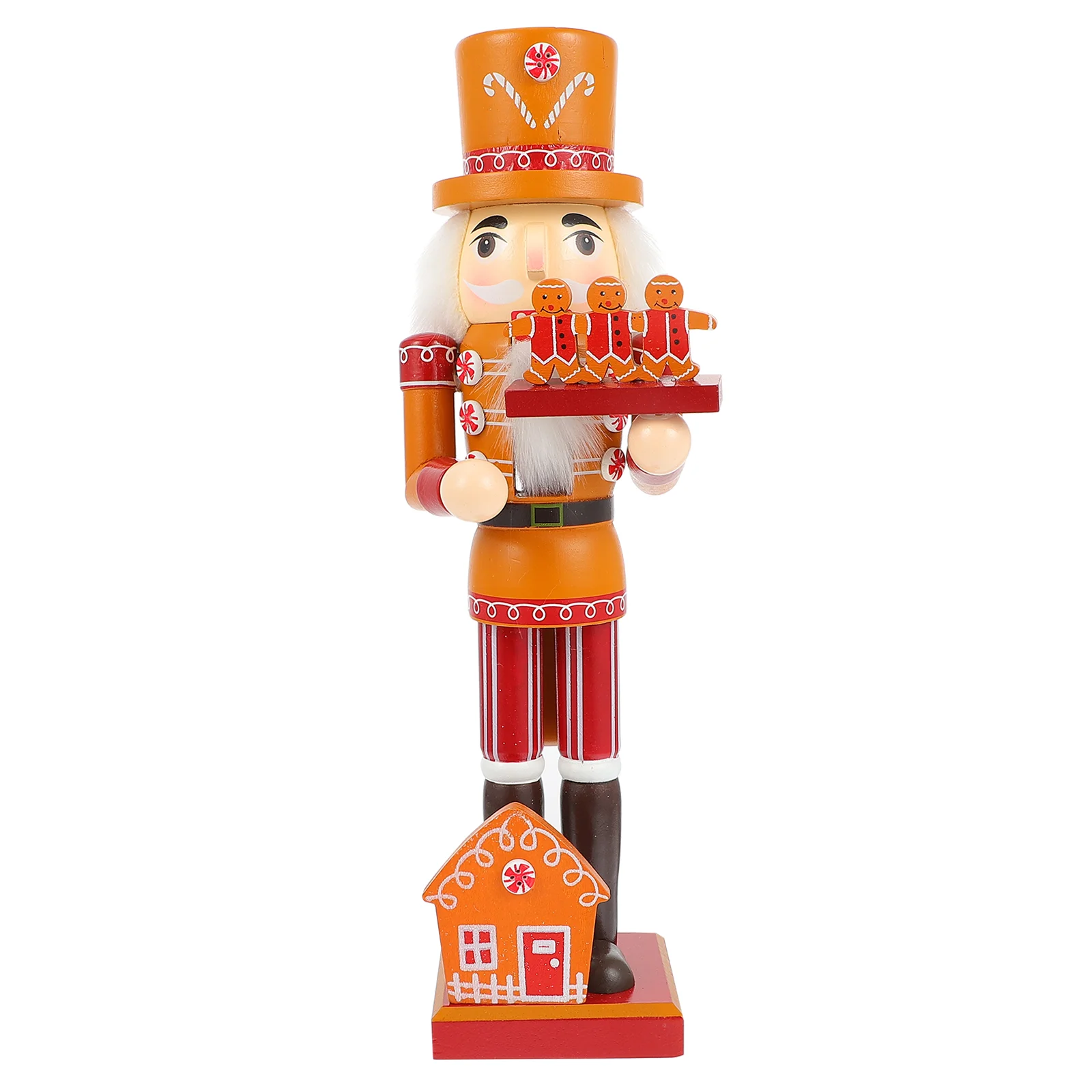 

Xmas Nutcracker Soldier State Desktop Decoration Christmas Nutcracker Layout Prop Wooden Nutcracker Figurine 35x10x8cm