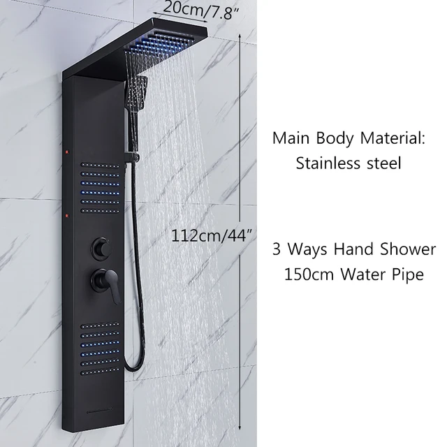 シャワーヘッド THE BODY STYLING ブラック シャワーヘッド THE BODY