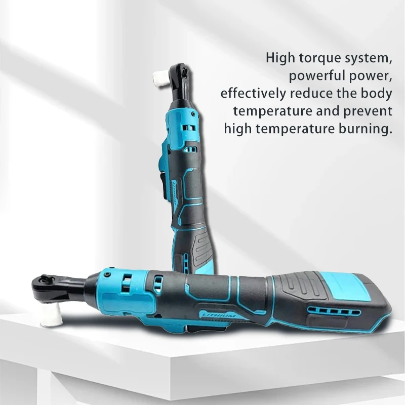 Cordless Ratchet Wrench 3/8inch Electric Rechargeable Screwdriver Removal Screw Nut for Makita 18V Battery 6