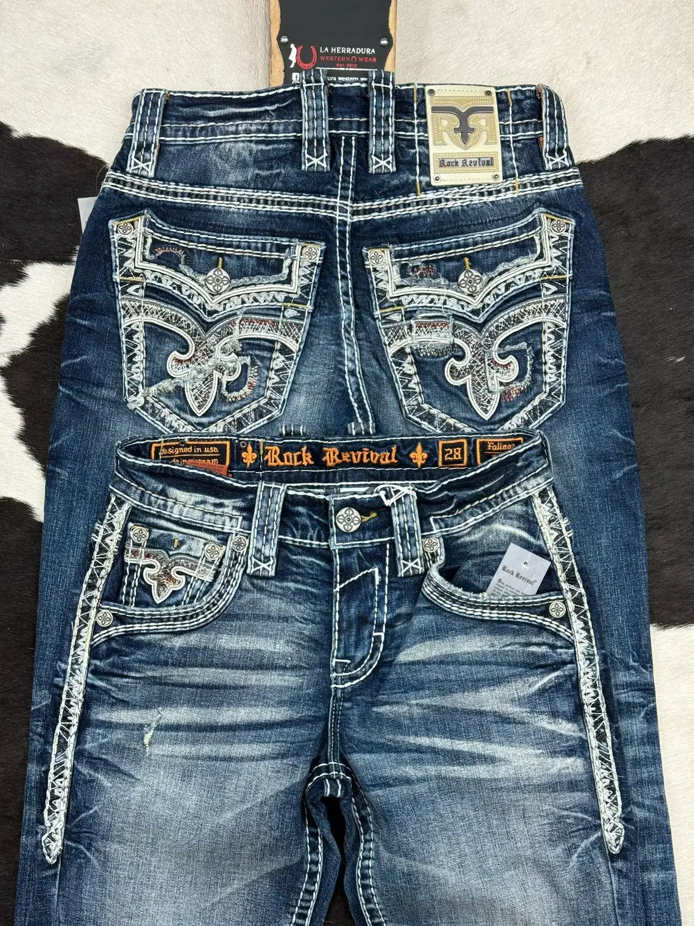 Mens Jeans Embroidery Slim Straight Denim Vintage Streetwear Stretch Comfort Multiple Sizes Ripped Jeans