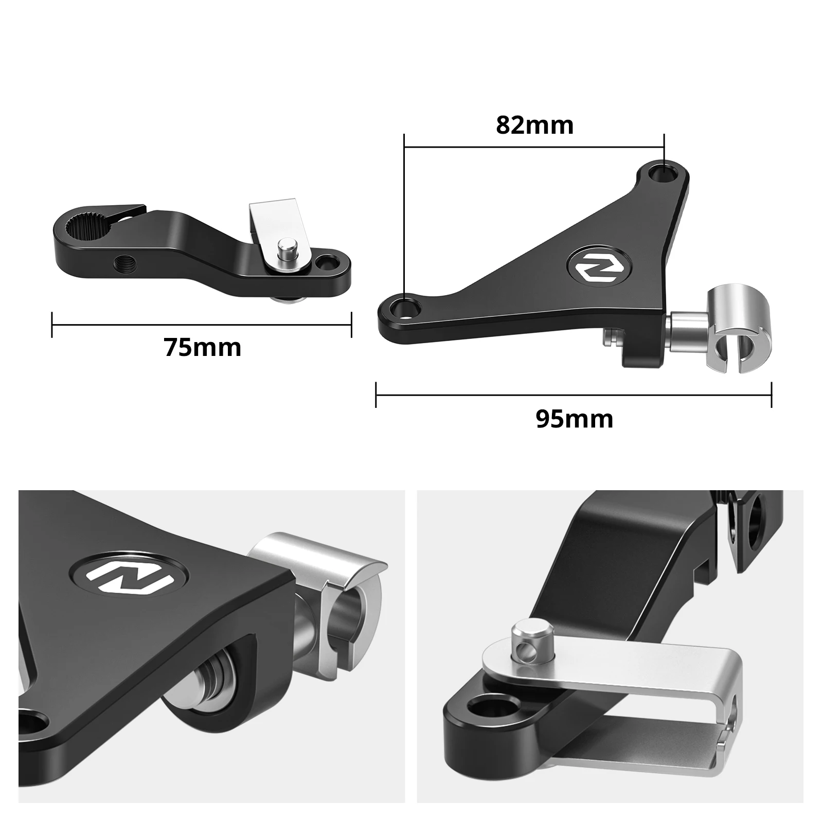 NICECNC Für Yamaha Tenere 700 2019–2024, Kupplungshebelverlängerung, Schalthebel, Stabilisator, Schaltarm, Tenere 700 T700 19–24 MT-07/FZ07 – Detail 2