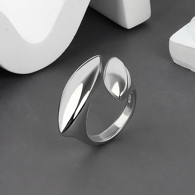 Silver Color Irregular Ring for Women Simple Fashion 2024 New Fashion Statement Rings Party Jewelry Gifts