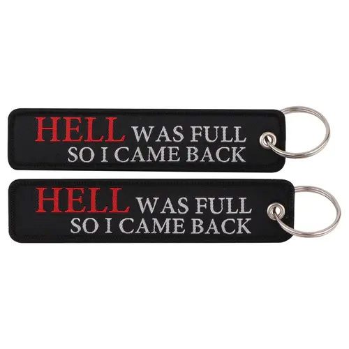 1pcs Computer Pop-up Window Quotes Embroidered Keys Tag Keychains For Motorcycles Backpack Fashion Key Ring Accessories Gifts - Image 63