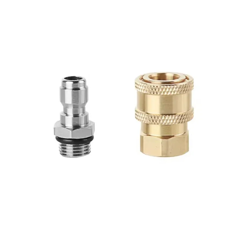 1/4 Quick Plug Quick Coupling High Pressure Washer Hose Connectors Stainless Fittings 4