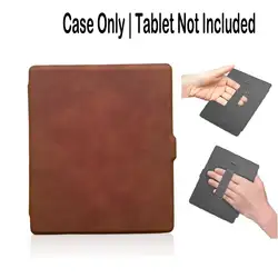 Premium PU Leather E - Reader Case with Portable Hand Strap (Brown)