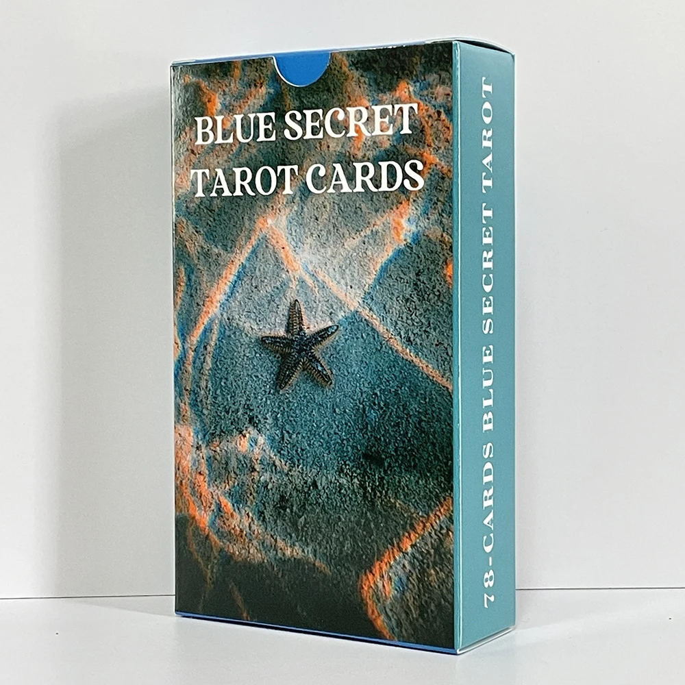 12x7cm Blue Secret Tarot Cards Sea Oracle Deck Unique English Version Beginners with Divination Prophet