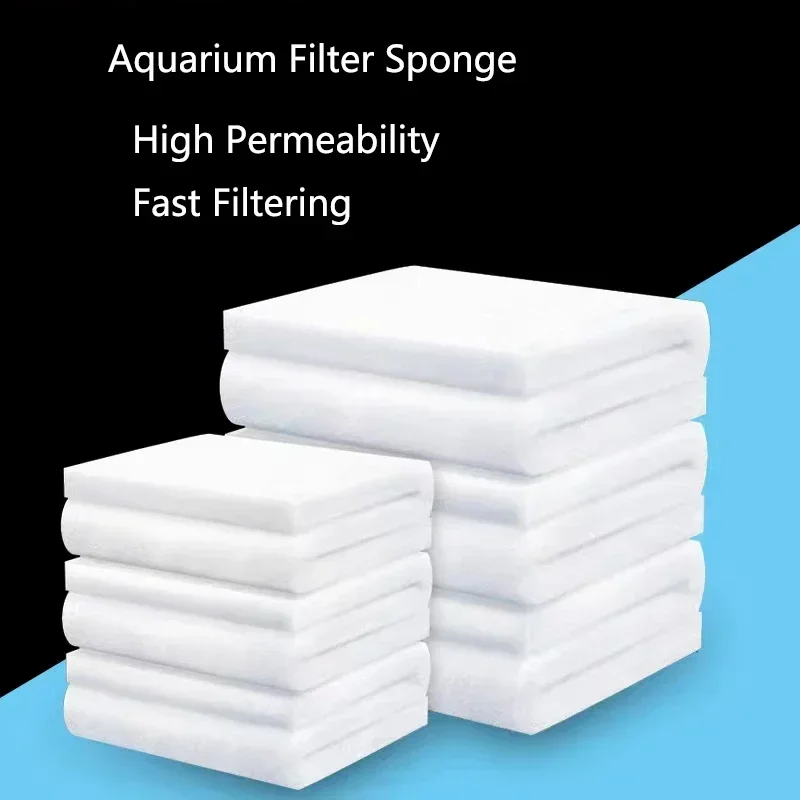 Aquarium Filter Super Thick Biochemical Filter Cotton Sponge for Aquarium Fish Tank Bio Cotton Foam Skimmer 50x12x3cm 100x12x3cm