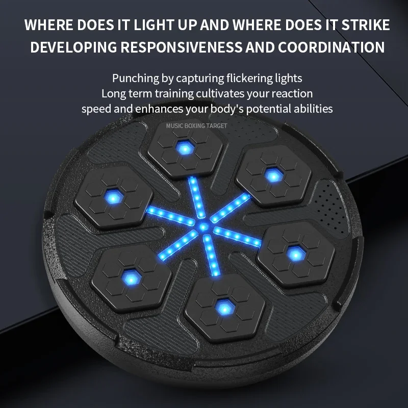 New Smart Music Boxing Machine Adult/Children Sports Fitness Boxing Trainer Home Exercise Response Training Wall Target