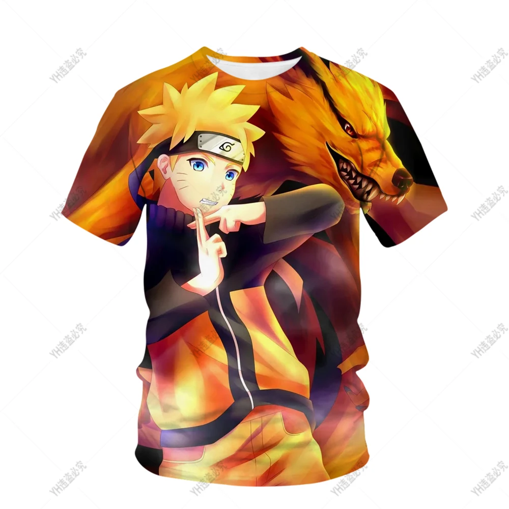 New Anime Naruto Tshirt Cartoon Tee Kids Clothes Baby Lovely Clothes